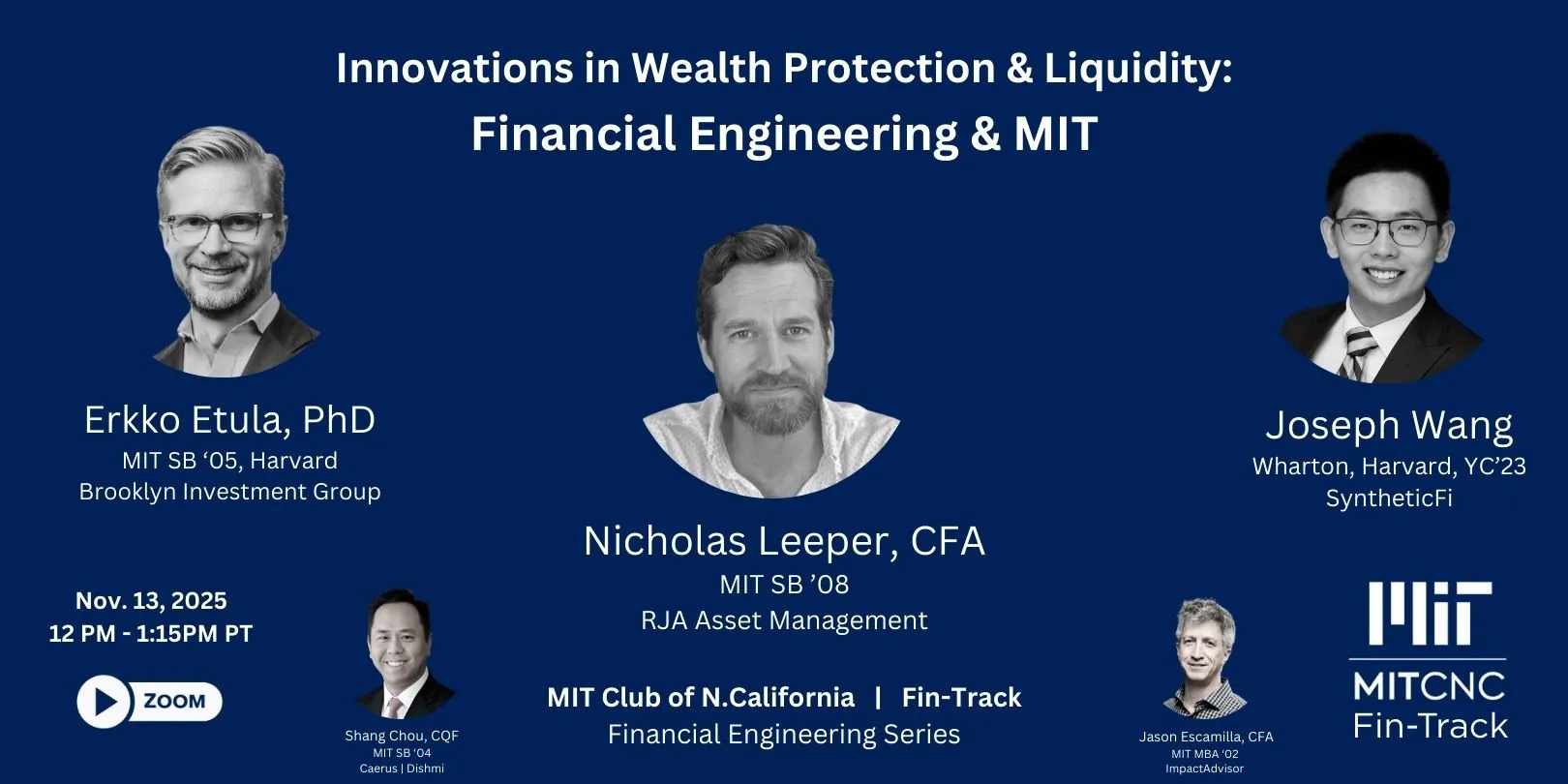 Finance | MIT Club of Northern California